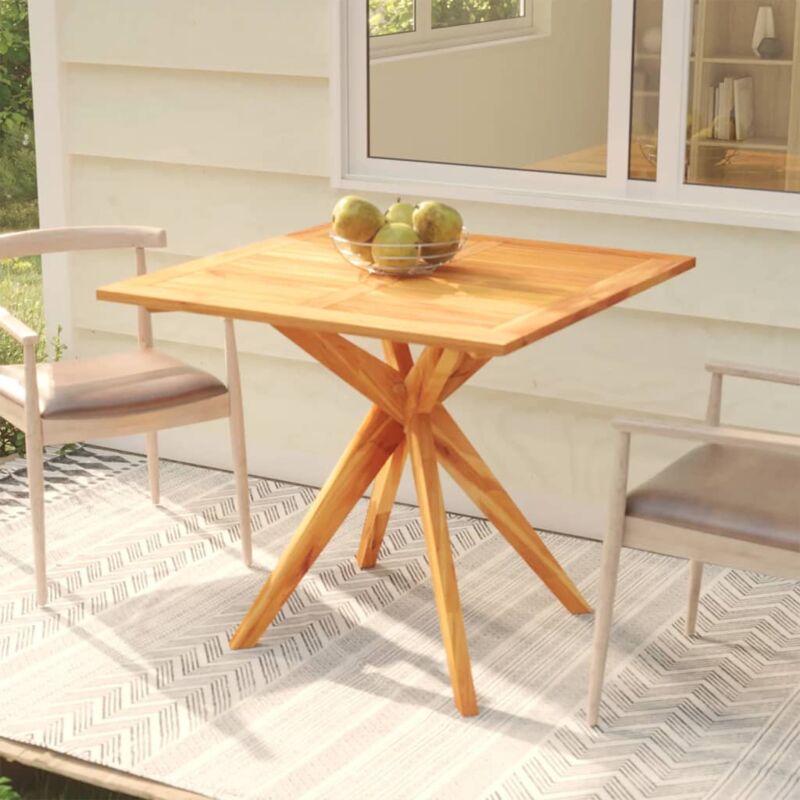 foto del prodotto tavolo da giardino 85x85x75 cm in legno massello di acacia vidaxl