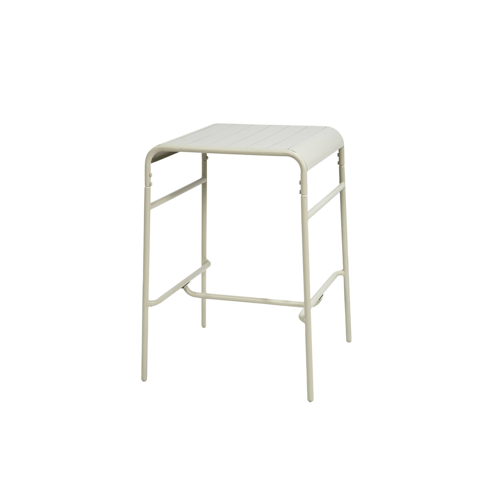 foto del prodotto tavolo da giardino a 2 posti in metallo 70x70cm, beige