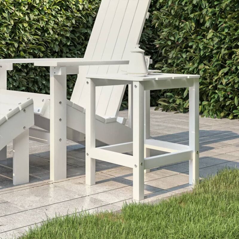 foto del prodotto tavolo da giardino adirondack bianco 38x38x46 cm hdpe vidaxl