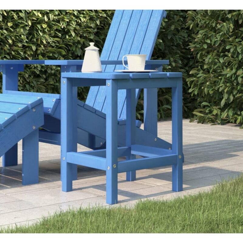 foto del prodotto tavolo da giardino adirondack blu acqua 38x38x46 cm hdpe vidaxl