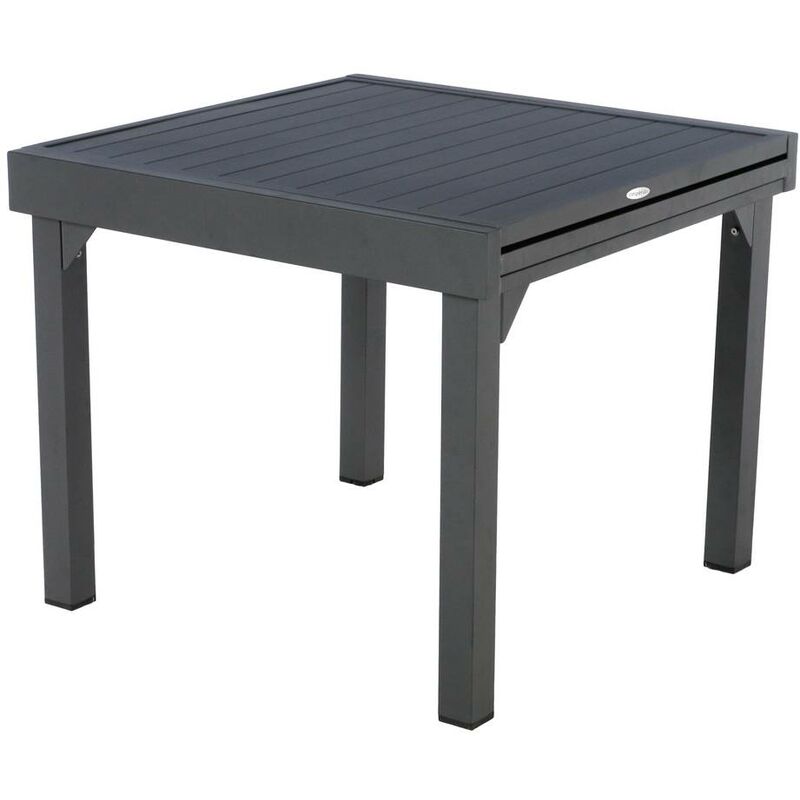 foto del prodotto tavolo da giardino allungabile 8 posti piazza graphite in alluminio trattato con polveri epossidiche hesp ride