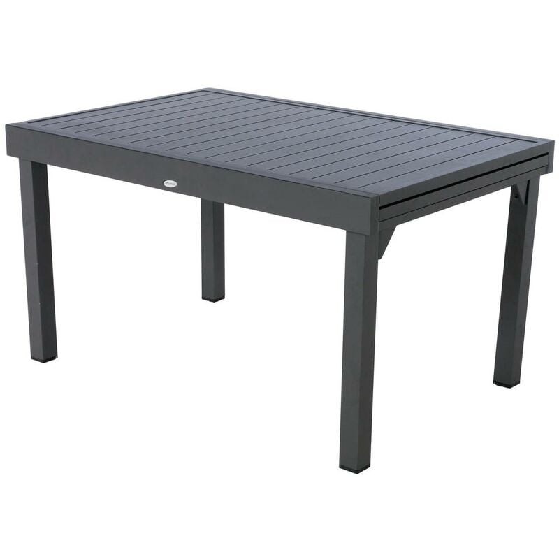 foto del prodotto tavolo da giardino allungabile a 10 posti piazza graphite in alluminio epossidico hesp ride