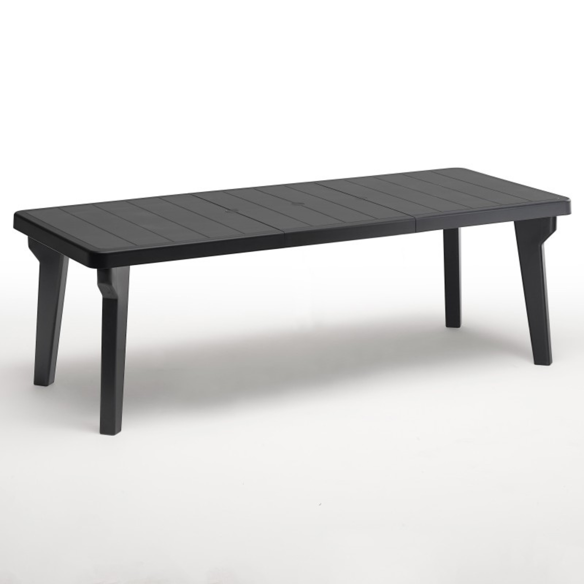 foto del prodotto tavolo da giardino allungabile in plastica bergen 160 220x90x74 cm antracite