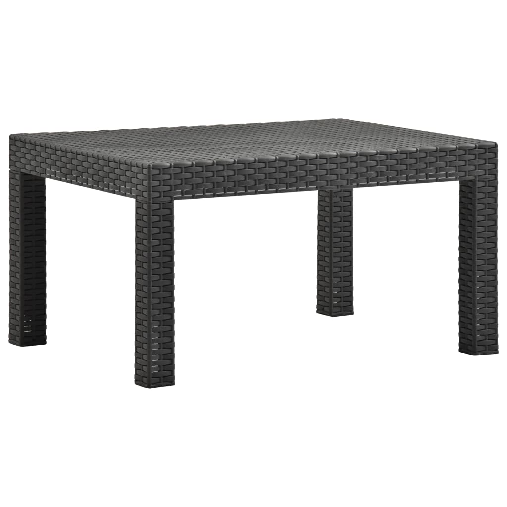 foto del prodotto tavolo da giardino antracite 58x58x41 cm in rattan pp cod mxl 34429