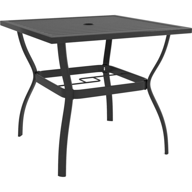 foto del prodotto tavolo da giardino antracite 81,5x81,5x72 cm in acciaio vidaxl