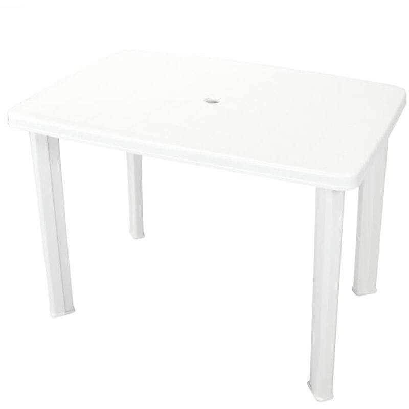 foto del prodotto tavolo da giardino bianco 101x68x72 cm in plastica vidaxl