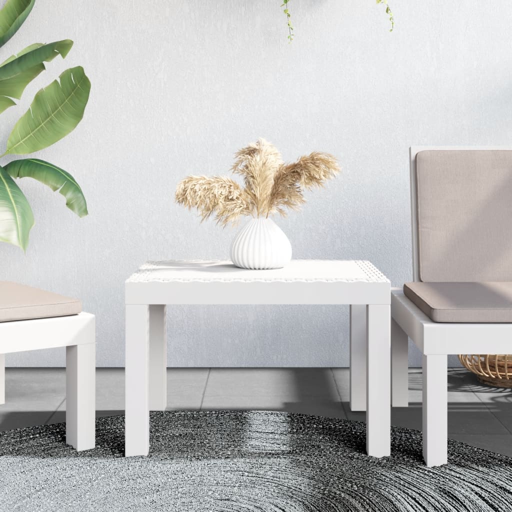 foto del prodotto tavolo da giardino bianco 59x47x40 cm in ppcod mxl 94697