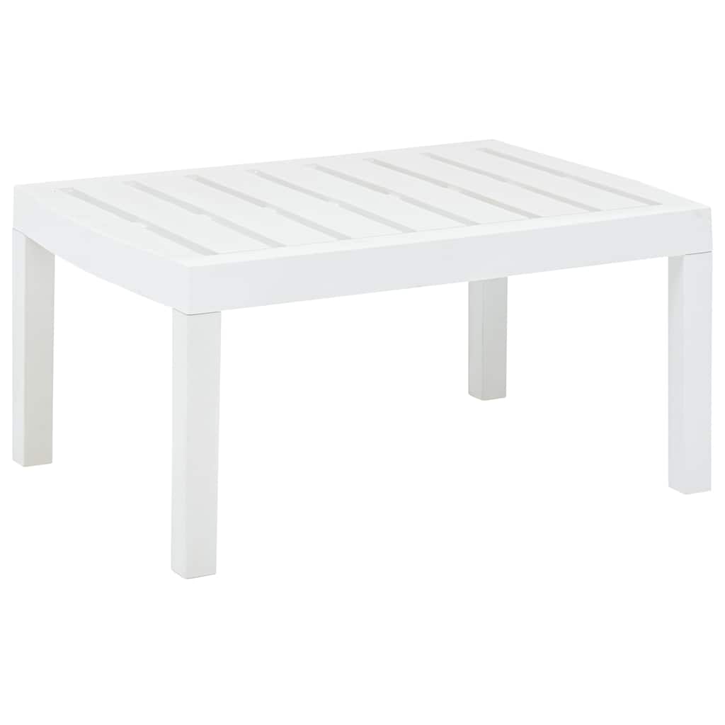 foto del prodotto tavolo da giardino bianco 78x55x38 cm in plastica cod mxl 34403
