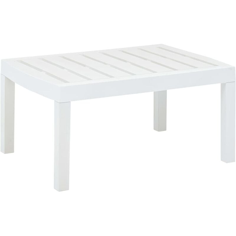foto del prodotto tavolo da giardino bianco 78x55x38 cm in plastica vidaxl