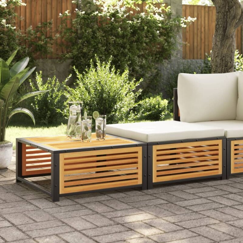 foto del prodotto tavolo da giardino con sgabello in legno massello di acacia