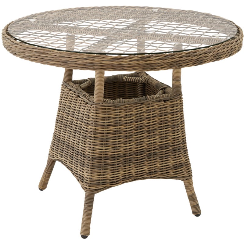 foto del prodotto tavolo da giardino in alluminio con lastra in vetro 91 x 73,5 cm tavolo da giardino, tavolo da balcone, mobile da balcone