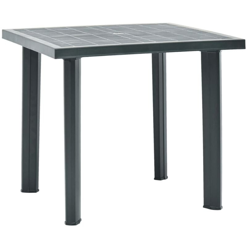 foto del prodotto tavolo da giardino in resistente plastica da 80x75x72 cm vari colori colore verde