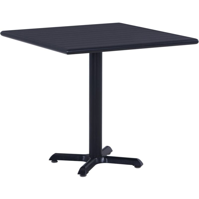 foto del prodotto tavolo da giardino nero 80x80x75 cm vidaxl