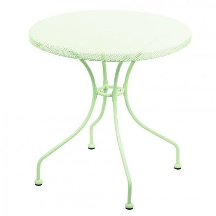 foto del prodotto tavolo da giardino per esterno struttura in ferro tondo d.70 cm netty verde 06160