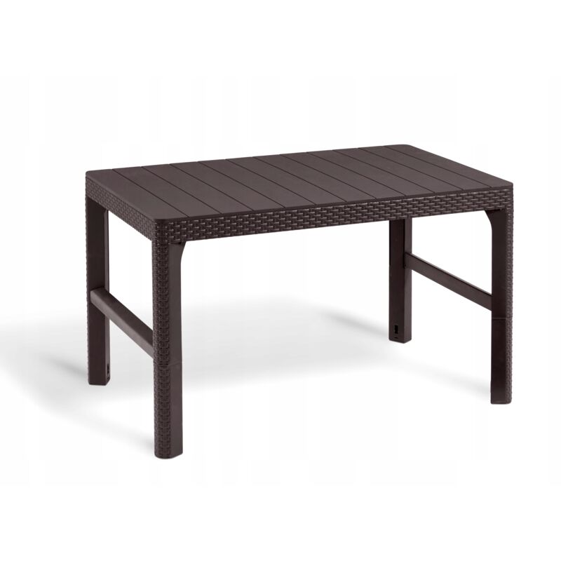 foto del prodotto tavolo da giardino per terrazza, bar, balcone, regolabile 2 in 1, keter marrone