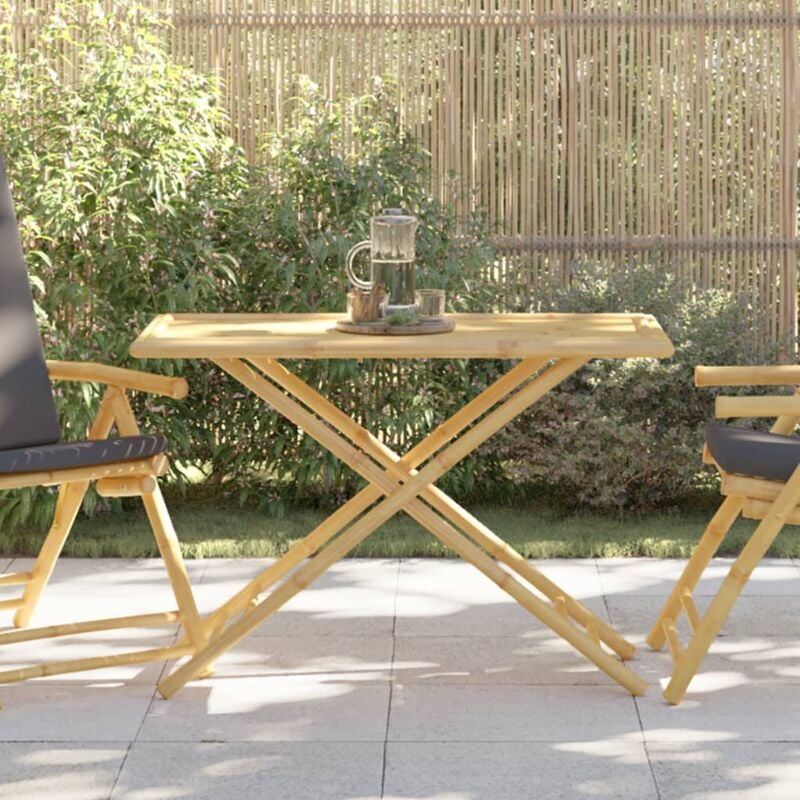 foto del prodotto tavolo da giardino pieghevole 110x55x75 cm in bamb vidaxl