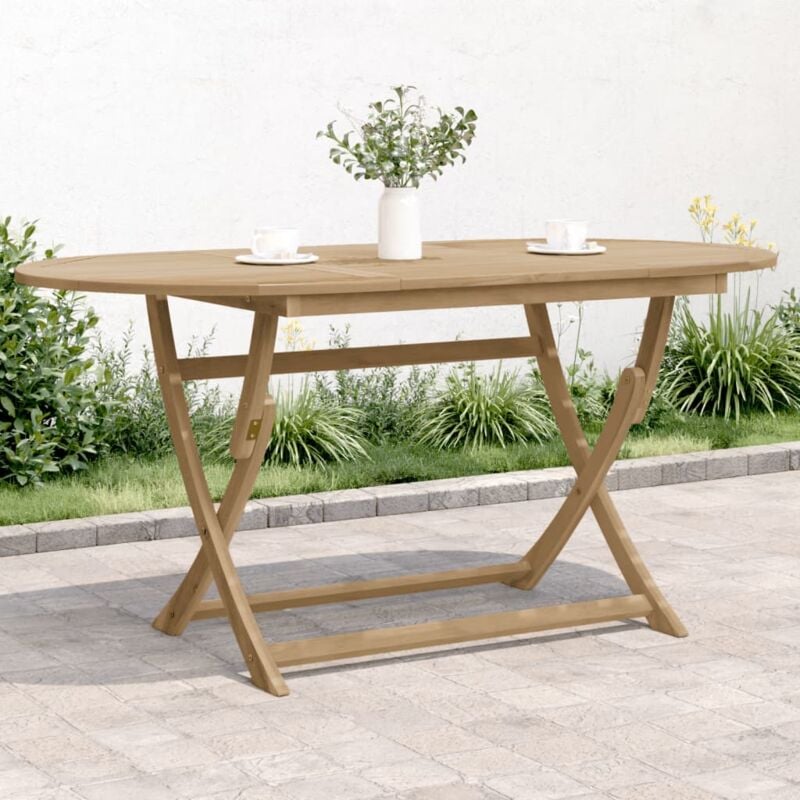 foto del prodotto tavolo da giardino pieghevole 160x85x75cm legno massello acacia vidaxl