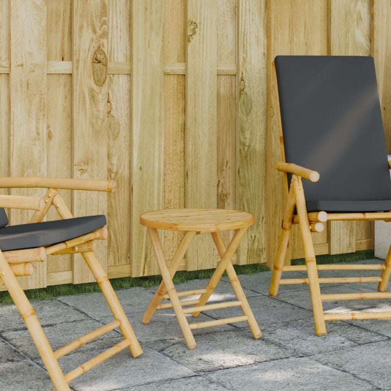 foto del prodotto tavolo da giardino pieghevole 45x45 cm in bamb vidaxl