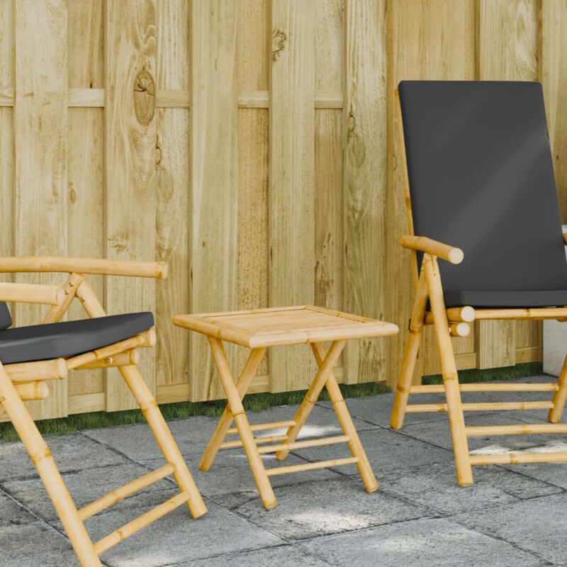 foto del prodotto tavolo da giardino pieghevole 45x45x45 cm bamb vidaxl
