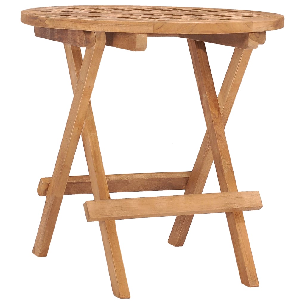 foto del prodotto tavolo da giardino pieghevole 50x50x50 cm in massello di teak cod mxl 34132