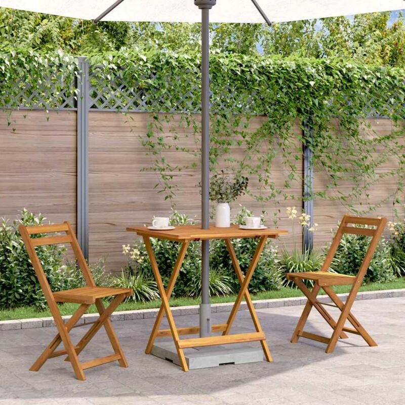 foto del prodotto tavolo da giardino pieghevole 70x70x75 cm in massello d acacia vidaxl