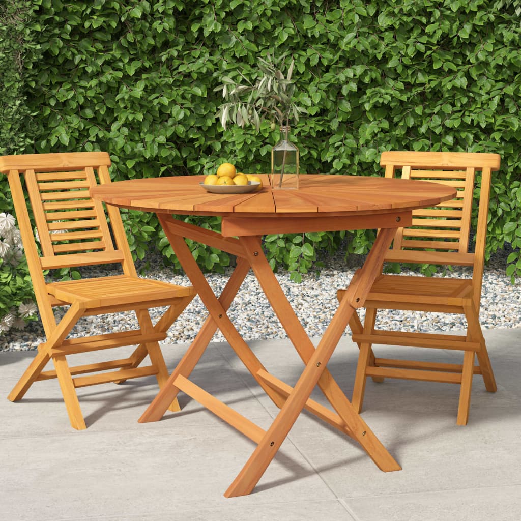 foto del prodotto tavolo da giardino pieghevole 85x75 cm legno massello di teakcod mxl 81935