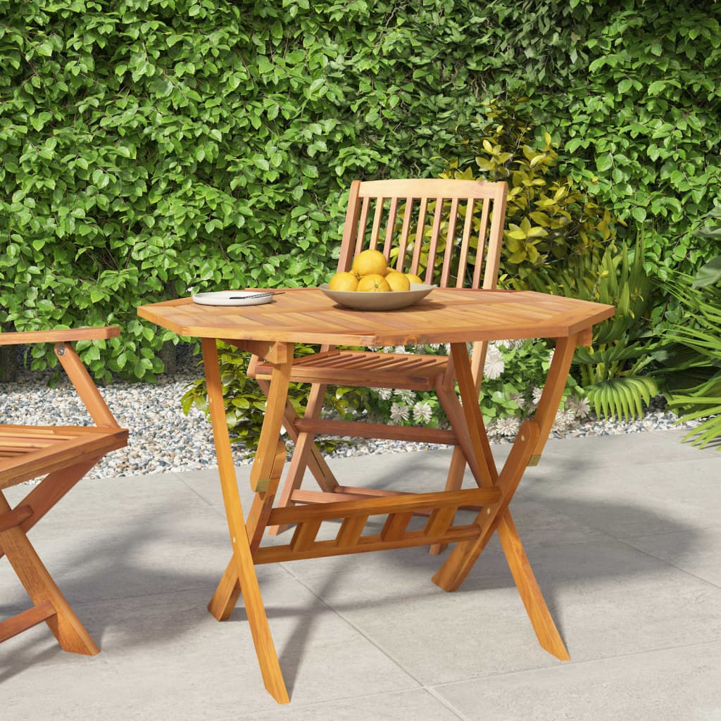 foto del prodotto tavolo da giardino pieghevole 90x75 cm legno massello di acacia cod mxl 34118