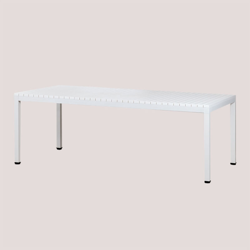 foto del prodotto tavolo da giardino rettangolare 210x100 cm in alluminio marti sklum