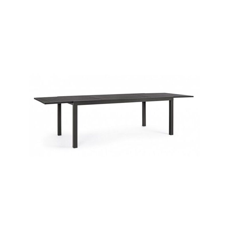 foto del prodotto tavolo da giardino rettangolare allungabile bizzotto hilde 200 300x100x75cm in alluminio colore antracite 0662920