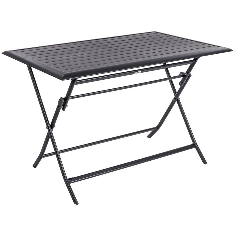 foto del prodotto tavolo da giardino rettangolare pieghevole azua graphite a 4 posti in alluminio trattato con polveri epossidiche hesp ride