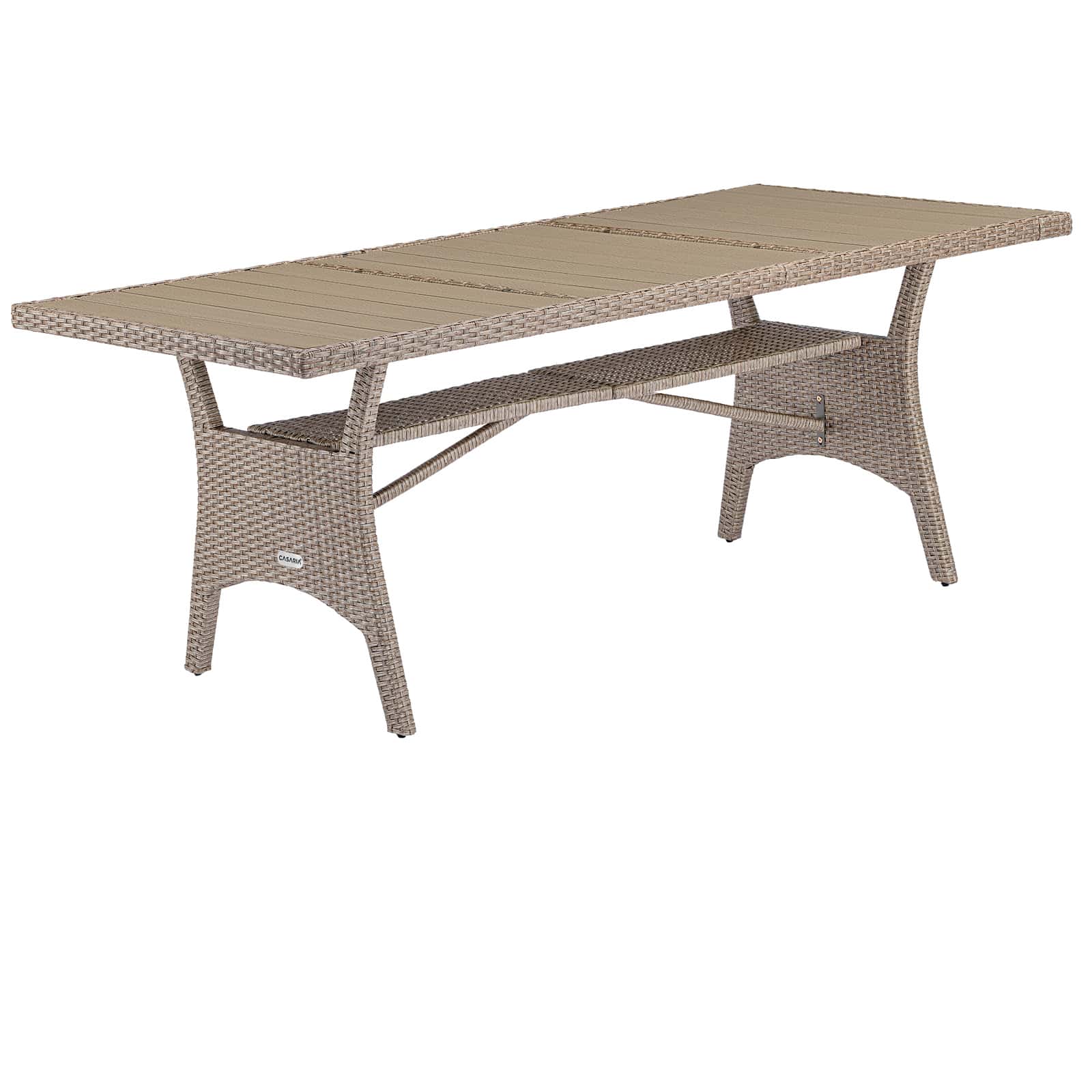 foto del prodotto tavolo da giardinotakeo crema polyrattan 190x90x75cm