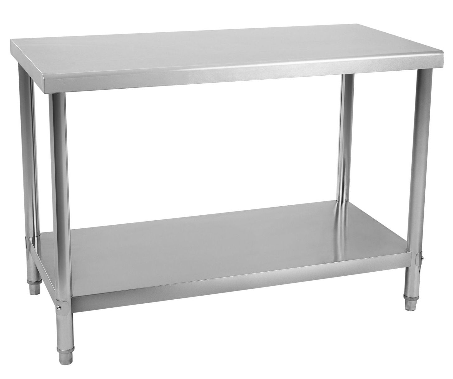 foto del prodotto tavolo da lavoro professionale in acciaio inox gambe regolabili 100 x 60 cm 3614078