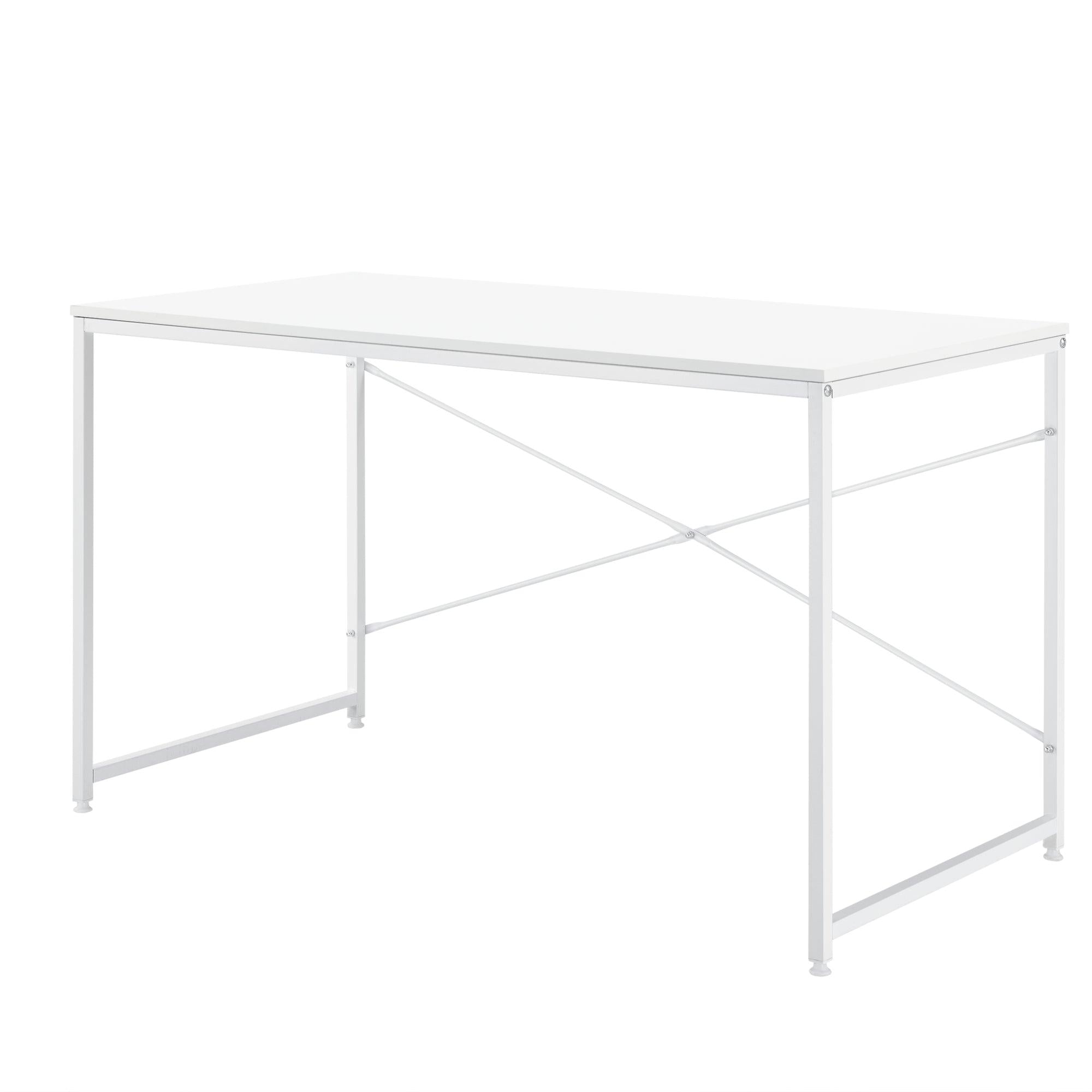 foto del prodotto tavolo da lavoro scrivania computer mdf 120 cm bianco 03 0003510
