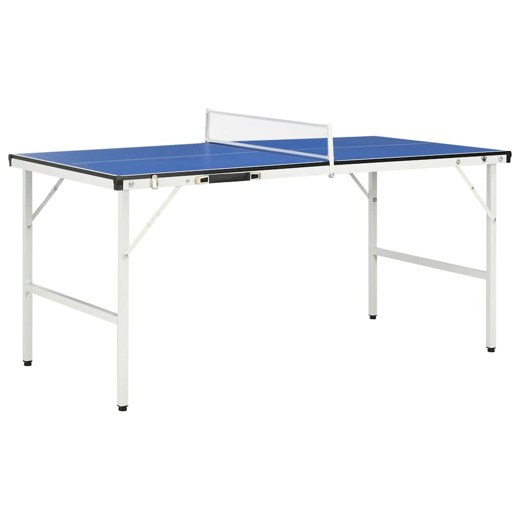 foto del prodotto tavolo da ping pong con rete 5 piedi 152x76x66 cm blu