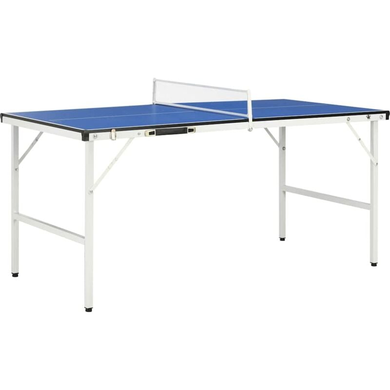 foto del prodotto tavolo da ping pong con rete 5 piedi 152x76x66 cm blu vidaxl
