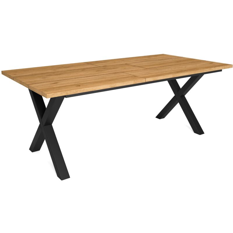 foto del prodotto tavolo da pranzo, 10 posti, 200, robusto e stabile grazie alla sua struttura e alle gambe solide, ideale per le riunioni di famiglia, rovere, stile
