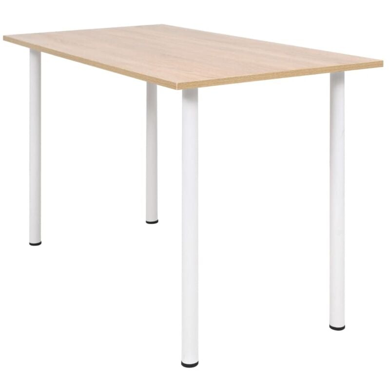 foto del prodotto tavolo da pranzo 120x60x73 cm rovere e bianco vidaxl