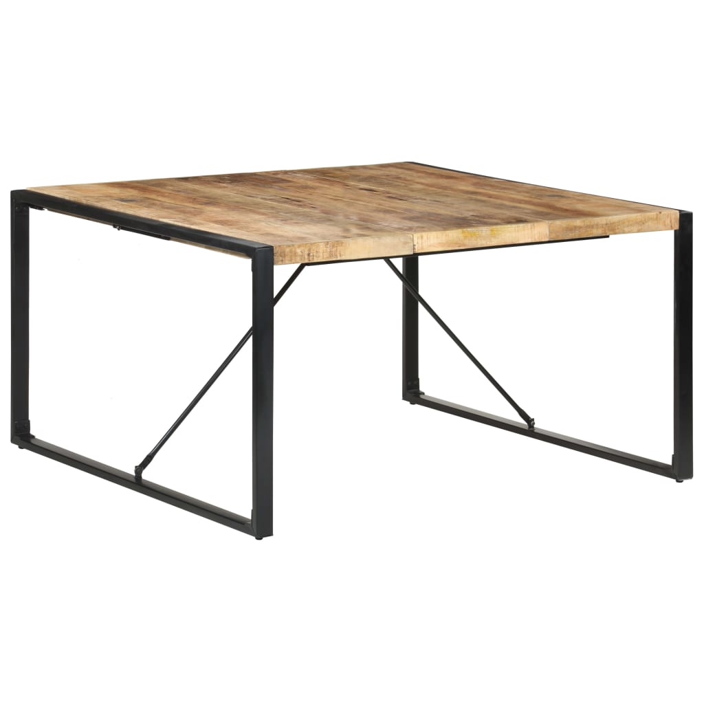 foto del prodotto tavolo da pranzo 140x140x75 cm in legno di mango grezzo