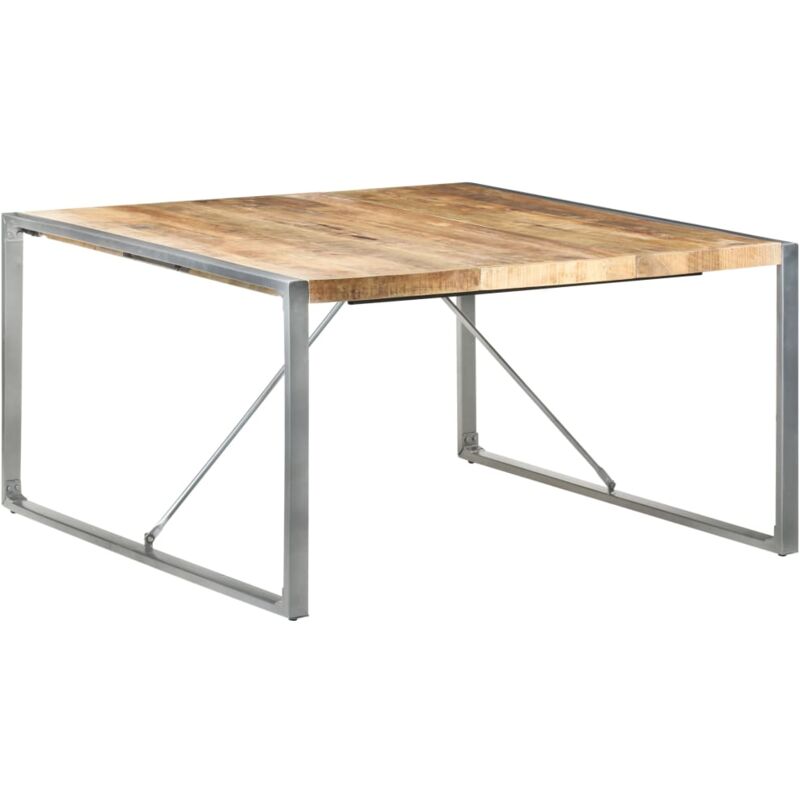 foto del prodotto tavolo da pranzo 140x140x75 cm in legno di mango grezzo vidaxl