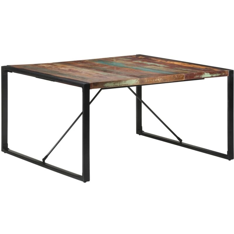 foto del prodotto tavolo da pranzo 140x140x75 cm in legno massello di recupero vidaxl