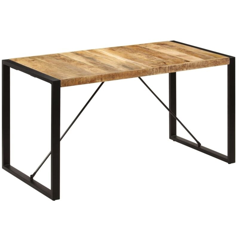 foto del prodotto tavolo da pranzo 140x70x75 cm in legno massello di mango vidaxl