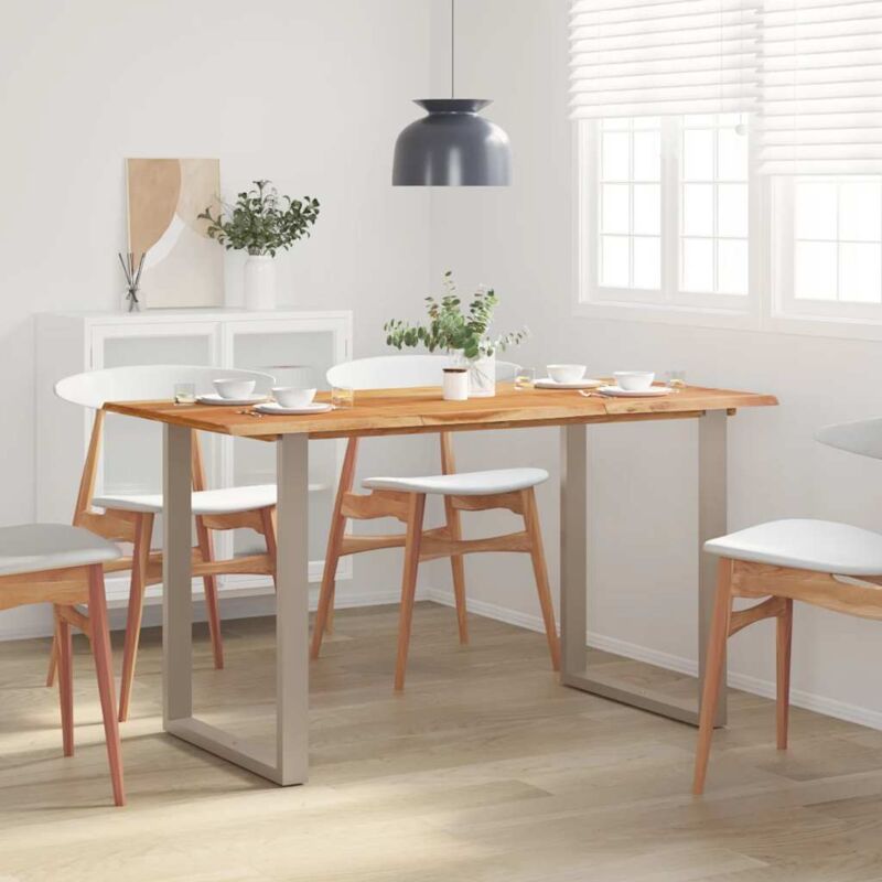foto del prodotto tavolo da pranzo 140x70x76 cm in legno massello di acacia vidaxl