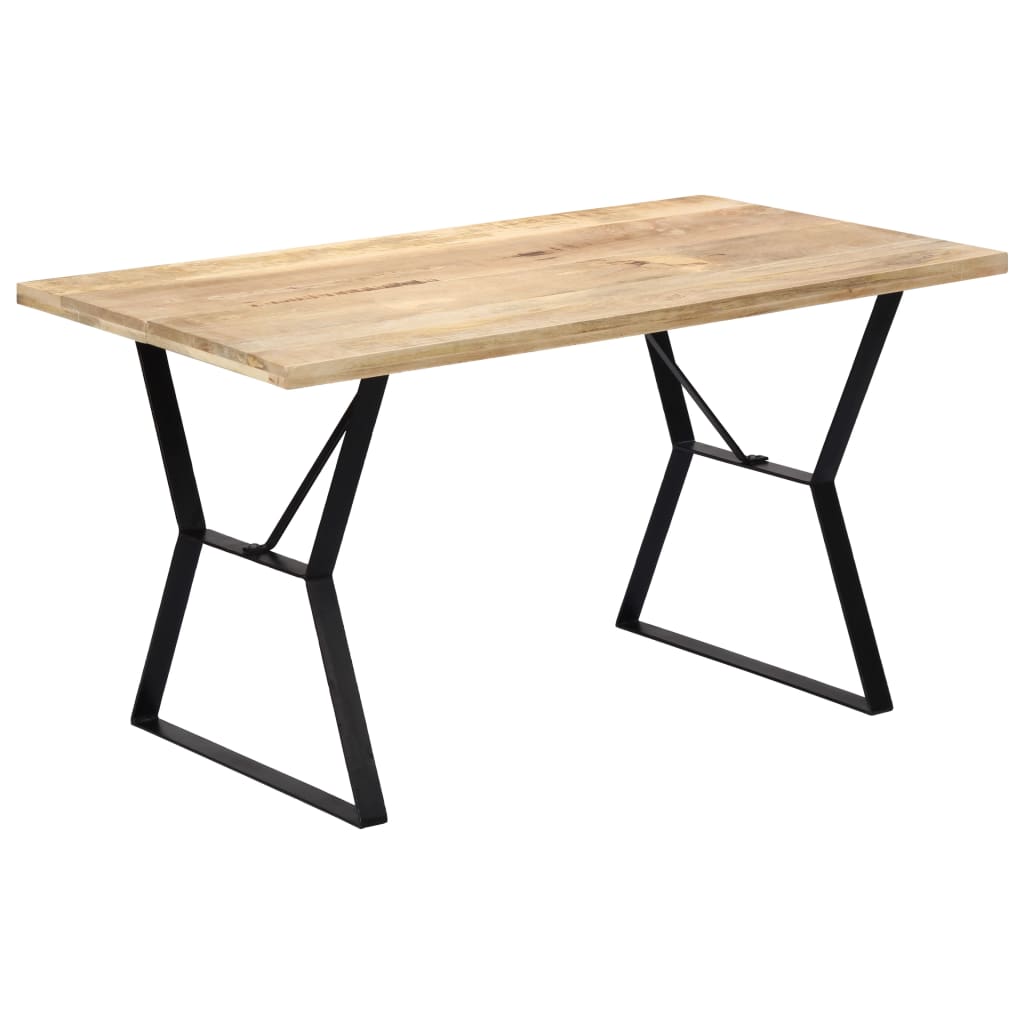 foto del prodotto tavolo da pranzo 140x80x76 cm in legno massello di mango cod mxl 17039
