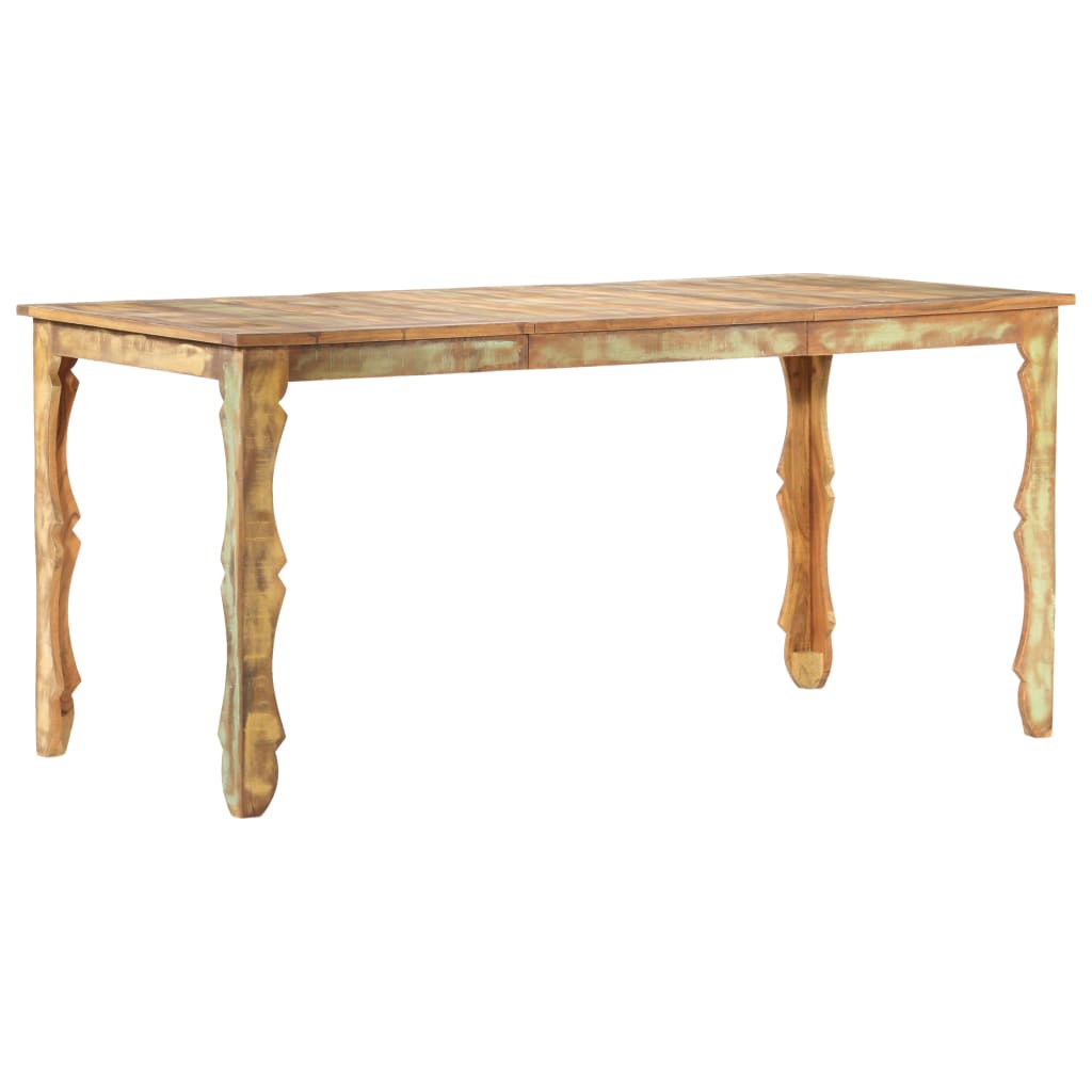 foto del prodotto tavolo da pranzo 160x80x76 cm in legno massello di recupero cod mxl 63570