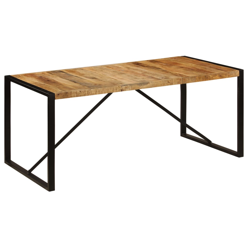 foto del prodotto tavolo da pranzo 180x90x75 cm in legno massello di mango