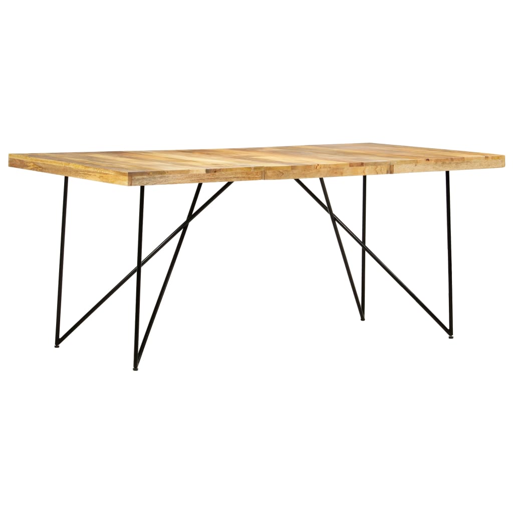 foto del prodotto tavolo da pranzo 180x90x76 cm in legno massello di mango cod mxl 27954