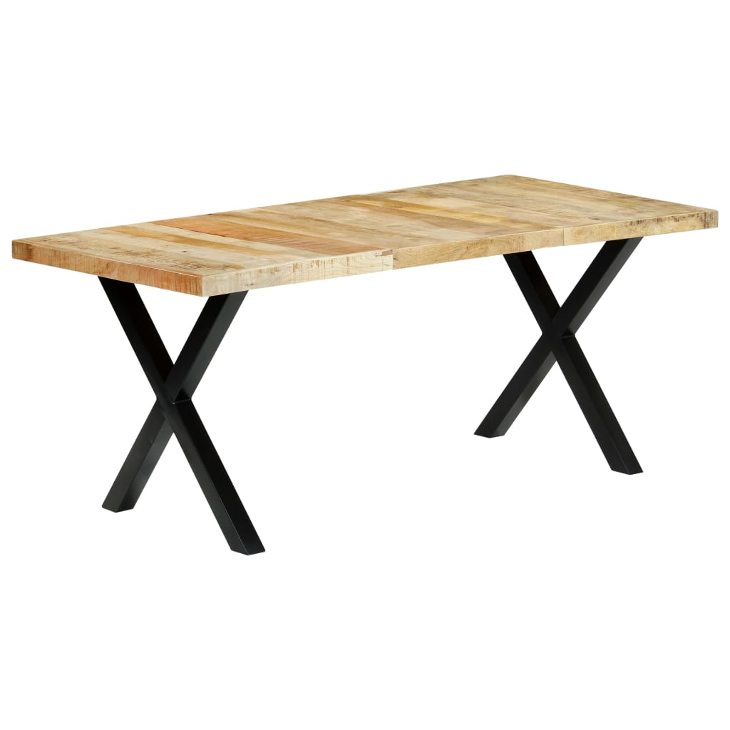 foto del prodotto tavolo da pranzo 180x90x76 cm in legno massello di mango cod mxl 29861