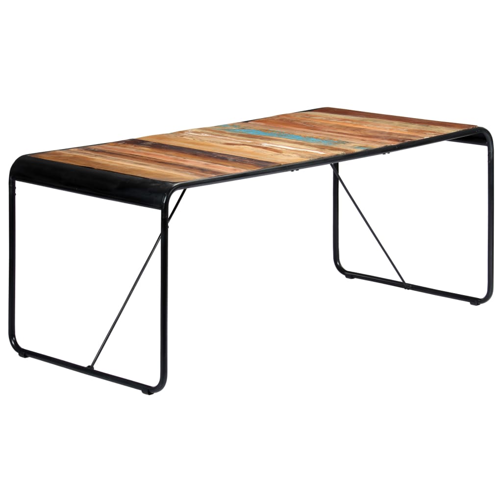foto del prodotto tavolo da pranzo 180x90x76 cm in legno massello di recupero cod mxl 26747