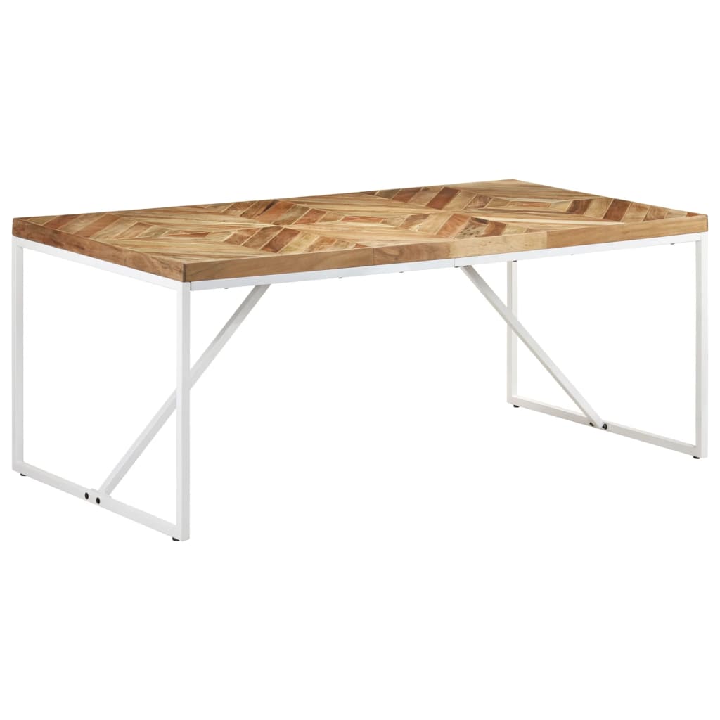 foto del prodotto tavolo da pranzo 180x90x76 cm legno massello di acacia e mango cod mxl 27120