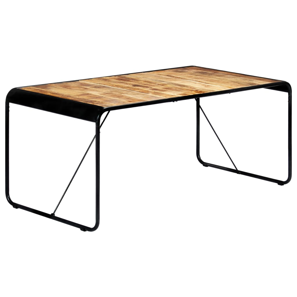 foto del prodotto tavolo da pranzo 180x90x76 cm legno massello di mango grezzo cod mxl 12967